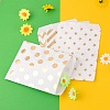 100Pcs 4 Patterns Eco-Friendly Kraft Paper Bags CARB-LS0001-02C-7