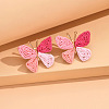 Butterfly Alloy & Raffia Stud Earrings FS-WG27EBF-06-1