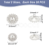 40Pcs 2 Style 1-Hole Zinc Alloy Rhinestone Shank Buttons DIY-GA0003-61-2