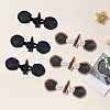 8 Pairs 2 Styles Resin Buttons BUTT-CL0001-09-7