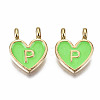 Alloy Enamel Charms X-ENAM-T012-02P-RS-2