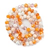 Electroplate Glass Beads Strands EGLA-YW0002-D07-1