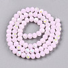 Electroplate Glass Beads Strands EGLA-A044-J6mm-L02-4