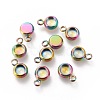 Ion Plating(IP) 304 Stainless Steel Pendant Cabochon Settings STAS-I162-01A-M-1