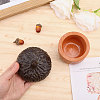 Resin Acorn Shape Storage Jar Sculpture DJEW-WH0001-37-3
