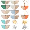 DIY Dangle Half Round Earring Making Kits DIY-OC0006-04-1