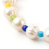 3Pcs 3 Styles Natural Cultured Freshwater Pearl Stretch Beaded Bracelets Sets BJEW-JB06266-3
