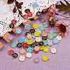 120Pcs 12 Colors Golden Plated Alloy Charms ENAM-SZ0001-64W-7