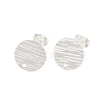 304 Stainless Steel Ear Stud Findings STAS-O119-17C-S-1
