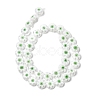 Handmade Millefiori Glass Flat Round Bead Strands LK-P011-23-2