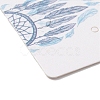 100Pcs Woven Web/Net with Feather Print Paper Jewelry Display Cards AJEW-Z021-01B-2