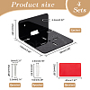 Acrylic Wall-Mounted Adhesive Camera Display Shelf with Iron Screw ODIS-WH0002-86A-2