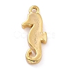 Golden Brass Enamel Pendants KK-P197-19B-G-3