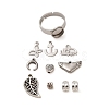 DIY Mixed Stone & Charm Ring Making Kits DIY-SZ0008-79-2