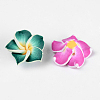 Handmade Polymer Clay 3D Flower Plumeria Beads CLAY-Q192-20mm-M-3