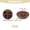 1-Hole Plastic Buttons BUTT-CA0001-34B-2