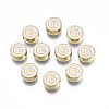 Alloy Enamel Beads X-ENAM-N052-006-01G-RS-1