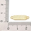 Beach Theme Rack Plating Brass Rectangle Connector Charms KK-P261-08A-G05-3