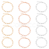 Alloy Paperclip Chain Bracelets BJEW-NB0001-02-RS-1