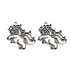 Tibetan Style Alloy Pendant Enamel Settings PALLOY-N160-63AS-1