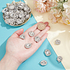 40Pcs 8 Styles Alloy Rhinestone Pendants ALRI-NB0001-19P-3