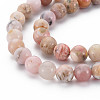 Natural Pink Opal Beads Strands G-R446-8mm-09-3