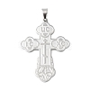 Russian Orthodox Cross 304 Stainless Steel Pendants STAS-D202-01P-1