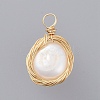 Natural Baroque Pearl Keshi Pearl X-PALLOY-JF00409-2