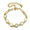 Electroplated Alloy Link Bracelets BJEW-T012-010-RS-1