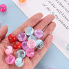 1-Hole Transparent Acrylic Buttons TACR-S154-51B-5