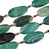 Natural Banded Agate Beads Strands G-F825-H01-02B-2