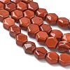 Natural Red Jasper Beads Strands G-G463-A12-8x9mm-4