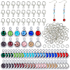 DIY Teardrop Alloy Rhinestone Pendent Decoration Making Kits DIY-FH0008-96-1