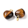 Natural Tiger Eye Pendants G-I311-A07-G-2