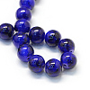 Baking Paint Glass Round Bead Strands DGLA-Q019-8mm-71-2