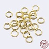 925 Sterling Silver Soldered Closed Jump Rings STER-F036-03G-1x6-3