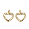 Brass Micro Pave Cubic Zirconia Pendants ZIRC-I367-05G-01-1