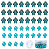 SUNNYCLUE 100Pcs 2 Sizes Dyed Synthetic Turquoise Beads Strands G-SC0001-59-1