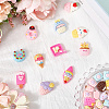 100Pcs 5 Styles Opaque Resin Decoden Cabochons CRES-SP0001-05-3