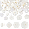 60Pcs 4 Styles Shell Buttons BUTT-SP0001-17-1