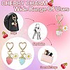 Acrylic Strawberry Pendant Decoration HJEW-SW00120-05-6