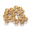 Brass Rhinestone Spacer Beads RB-A014-L5mm-01C-1