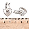 Brass Micro Pave Clear Cubic Zirconia Hoop Dangle Earrings EJEW-G471-30C-P-5