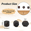 2 Strands Natural Lava Rock Beads Strands G-OC0004-76-2
