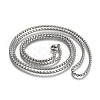 Non-Tarnish 304 Stainless Steel Box Chain Necklaces NJEW-O110-05G-P-1