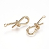 Brass Stud Earring Findings KK-L198-010LG-2