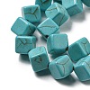 Dyed Synthetic Turquoise Beads Strands G-G075-C02-01-4