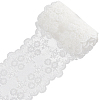 5 Yards Milk Fiber Embroidery Lace Trim Ribbon OCOR-GF0005-14B-1