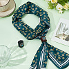 2Pcs 2 Colors Leather & Alloy & Synthetic Turquoise Scarf Clips AJEW-CL0005-24C-4