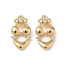 Brass Micro Pave Clear Cubic Zirconia Pendants KK-A280-16G-1